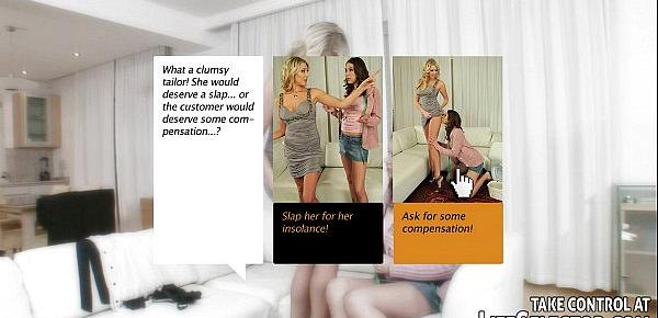  Fitting turns into a hot lesbian session between tailor and customer